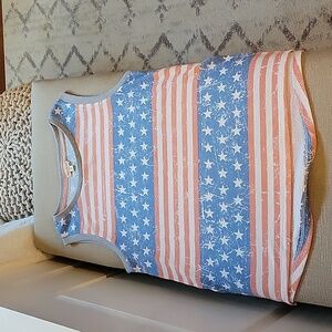 Hem and Thread Women's Americana Tank, Sz S